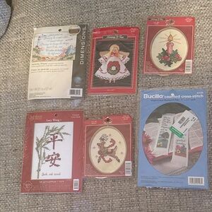 Bucilla Inspirational Bookmark Cross-Stitch Kit - Blue, Green, Red